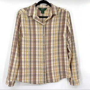 Woolrich Lightweight Plaid Button Down Top​